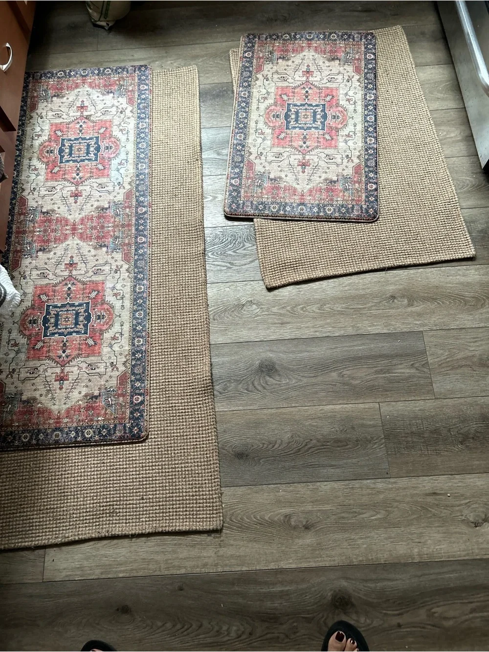 Kitchen Comfort Non-Slip Floor Mats (Tan)